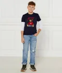 Лонгслив regular fit Guess, темно-синий - фото 2