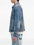 Джинсовая куртка со вставками EVISU, синий - фото 4