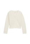 Кардиган TOM TAILOR CROPPED MIT V-AUSSCHNITT, Wool White/White - фото