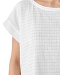 Фактурный топ Eileen Fisher, белый - фото 3
