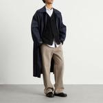 Studio Nicholson X Mackintosh Long Bonded Mac, темно-синий - фото 4