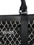 Kenzo сумка-тоут с сетчатой вставкой, черный - фото 4