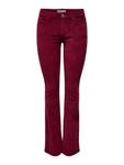 Расклешенные брюки ONLY, темно-красный - фото