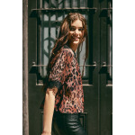 Брюки Free People Level Up из искусственной кожи с разрезами на манжетах, черный - фото 4