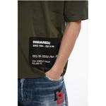 Футболка свободного кроя с принтом логотипа Dsquared2, Green - фото 3