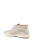 Ботинки с декоративной строчкой Santoni, нейтральный - фото 3