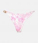 Плавки бикини с принтом Versace, Eggshell+Dragonfruit - фото