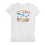 Футболка с рисунком «Белые лошади» для девочек 7–16 лет «Проселочные дороги» Licensed Character - фото