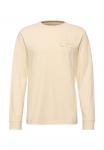 Топ Street One MEN Long sleeved top, Beige - фото 6