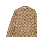 Рубашка женская Gucci Supreme, темно-коричневый - фото 6