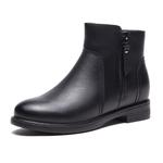 Женские черные ботинки AOKANG, черные (на тонком флисовом подкладе) - фото 7