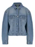 Джинсовая куртка с поясом JACQUEMUS, синий - фото
