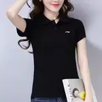 LINING Унисекс поло черное - фото 8