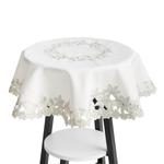 Скатерть home&you белый диаметр: 80 см - фото