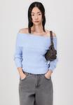 Джемпер ONLY ONLKATIA OFF SHOULDER, Kentucky Blue Melange/Light Blue - фото 4