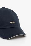 Хлопковая кепка с козырьком Boss, темно-синий - фото 2