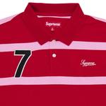 Поло Supreme Cursive Polo, Red Stripe - фото 3