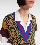 Платье миди в технике интарсия Dries Van Noten, Cognac - фото 4