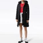 Пуховик женский Burberry с меховым капюшоном, черный - фото 2