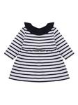 Petit Bateau платье из джерси с длинными рукавами, белый - фото 2