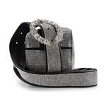 Сумка через плечо PATRIZIA PEPE, серебряный - фото 3