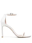 Босоножки Nudistsong 110 Stuart Weitzman, белый - фото