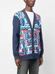 Кардиган с графичным принтом Missoni, синий - фото 3