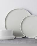 Набор из 4 обеденных тарелок Colortex Stone Stax Noritake, White - фото 9