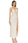 Платье макси NBD Mika, слоновая кость - фото 2