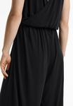 Комбинезон OYSHO FLOATY CROSSOVER BACK MIDI WITH SOFT TOUCH, Black - фото 3