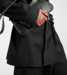 Пиджак с поясом Acne Studios, черный - фото 5