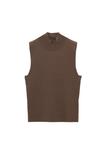 Топ OXXO HIGH NECK TANK, Morel/Brown - фото 6