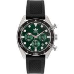 Черные синтетические часы Adidas - фото