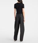 Топ из хлопка с рюшами Mugler, черный - фото 3