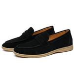 Мужские лоферы черные/экрю Cachiotti - фото 4