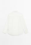 Блуза Massimo Dutti Button-down blouse, White - фото 7