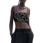 Майка женская черная Zara - фото 5