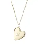 Золотое ожерелье с инициалом в виде сердца Adornia, gold-b - фото