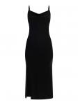 Платье миди с бретелями Mymo, черный - фото 3