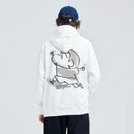 Футболка унисекс Crayon Shinchan, черная [с флисовой подкладкой и утепленная] - фото 4