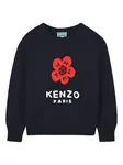 Свитер Boke Flower Kenzo Kids, синий - фото