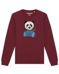 Свитер Watapparel Sweatshirt Panda, бордовый - фото