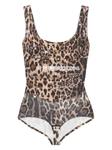 Боди Atu Body Couture с леопардовым принтом, коричневый - фото