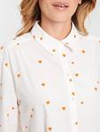 Диана сердце печати хлопок рубашка Saint Tropez, цвет White/Tigerlily - фото 4
