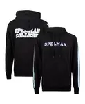 Мужская черная худи Spelman College Jaguars Oversized Stripes Pullover FISLL - фото