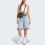 Джинсовые шорты женские бледно-голубые Adidas Originals - фото 4