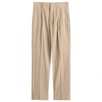 Плиссированные брюки из сирсакера Nn07, цвет fog - фото