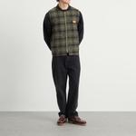 Рабочий жилет в клетку «чертополох» Service Works, оливковый - фото 4