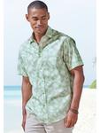 Гавайская рубашка с светло-зеленым принтом Beach Time - фото 2