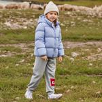 Детская пуховая куртка Levis, фиолетовое впечатление - фото 7